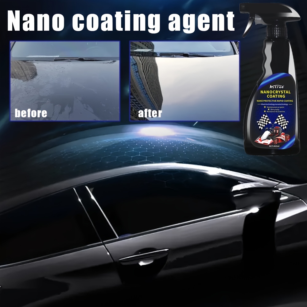 250ml Car Quick-effect Coating Agent Car Paint Renovation Bright Nano  Crystal Liquid Spray Paint Surface Maintenance Wax Body Polishing And Waxing