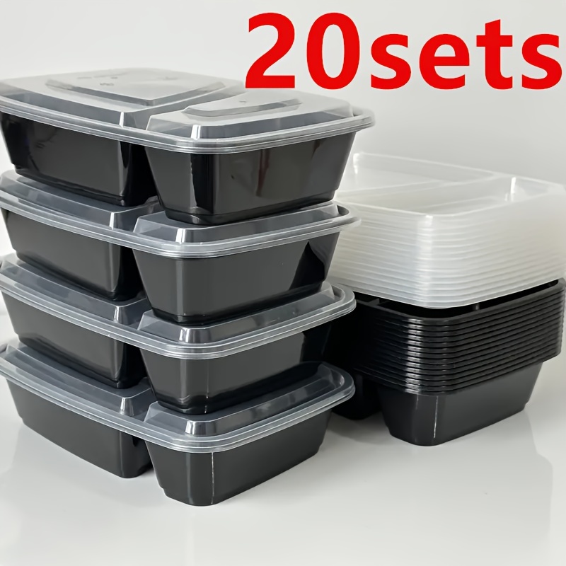 Disposable Food Containers With Lids Round Plastic Meal Prep - Temu
