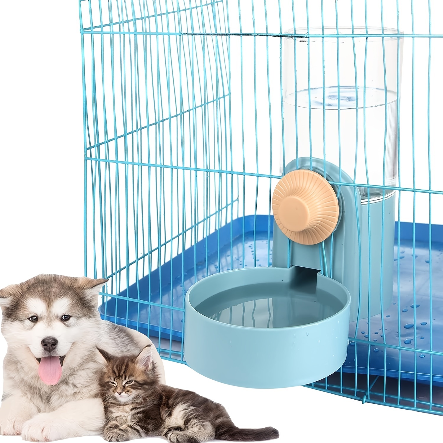 Automatic Pet Feeder and Waterer for Dog Cat Hamster Rabbit Small