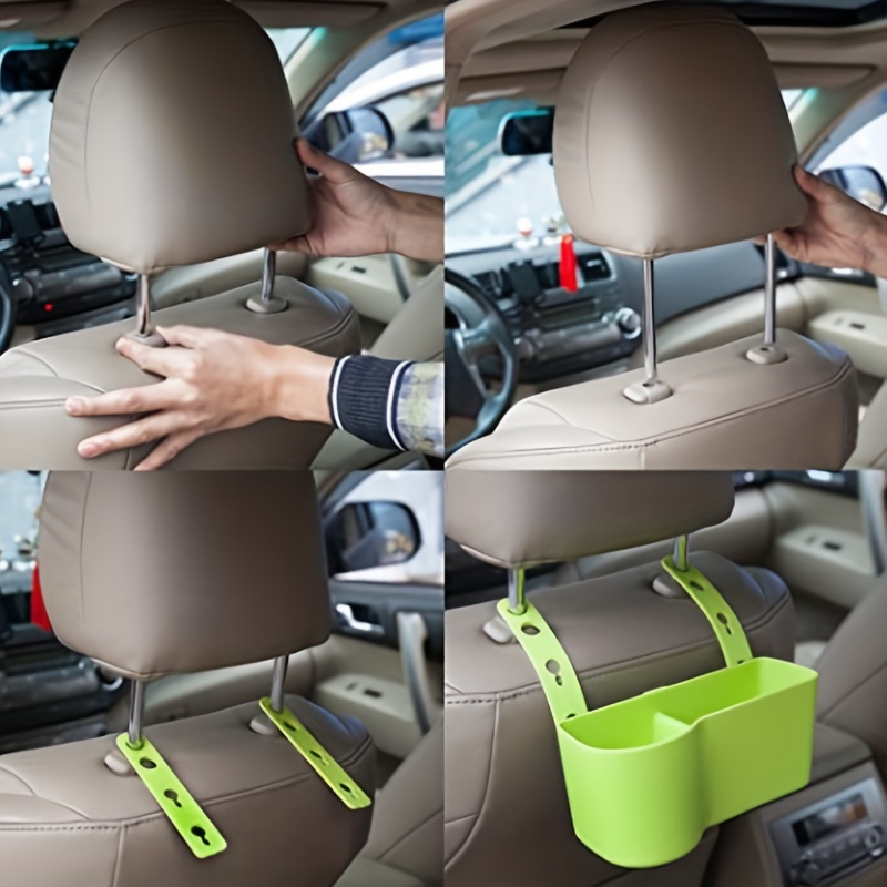 Car Headrest Seat Back Organizer Cup Holder Drink Pocket - Temu
