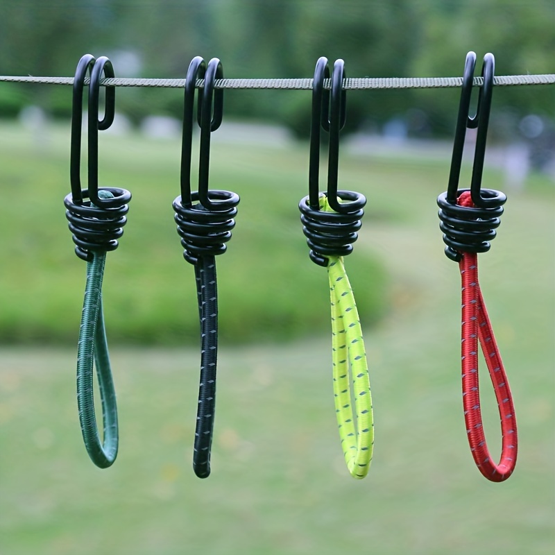 8pcs Durable Elastic Tent Hooks For Secure Tarp And Tent Setups Ideal For  Camping Trucks Boats And Luggage Strapping, Shop On Temu And start Saving