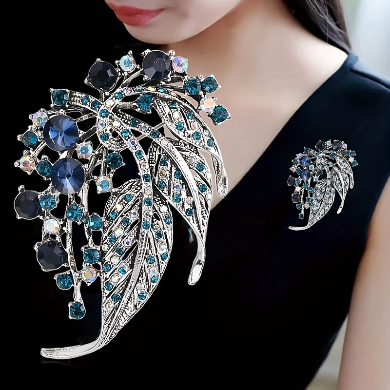 gyujnb Women Girls Coat Collar Pin Rhinestone Brooch Corsage Pa Brooches and Pins for Women Birthday Gifts for Women Friends Female Mothers Day Gifts for Mom