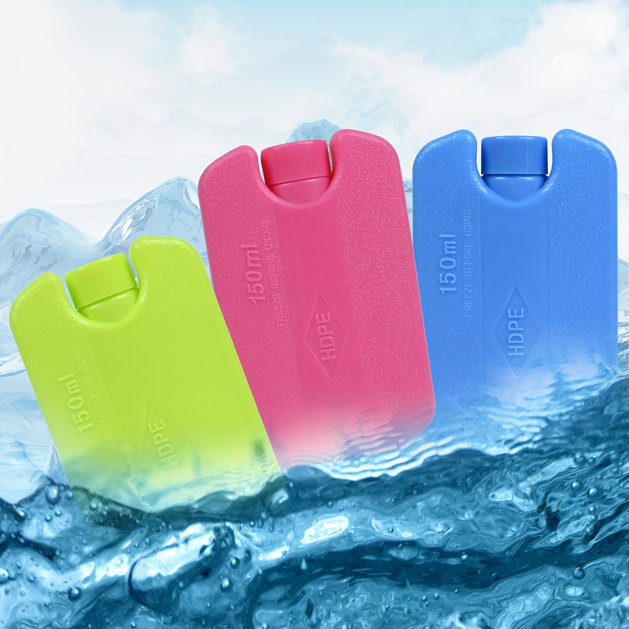 4pcs Reusable Ice Pack Keep Cooler Bags And Lunch Bags Fresh Perfect For  Beach Fishing Camping, Shop The Latest Trends