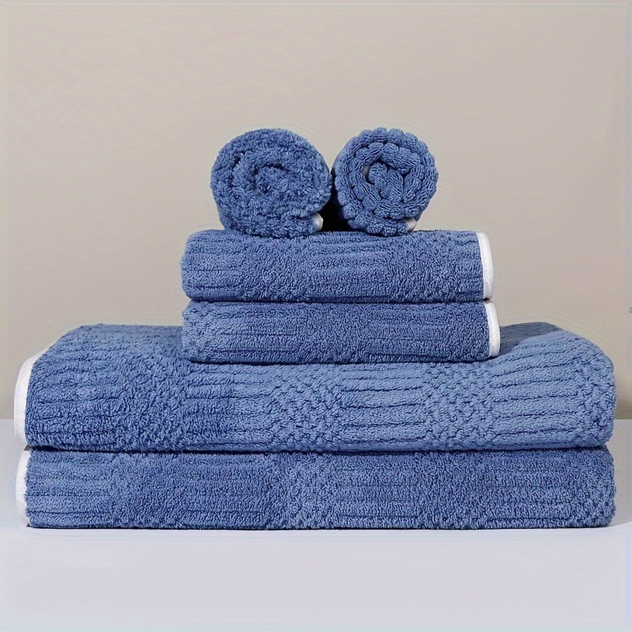 Ring Spun Cotton Premium Large Bathroom Square Towels Ultra - Temu