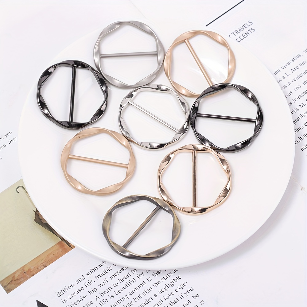 Scarf Ring Clip T-shirt Tie Clips For Women Girls Clothing Shirt Ring Wrap  Holder - Temu Austria