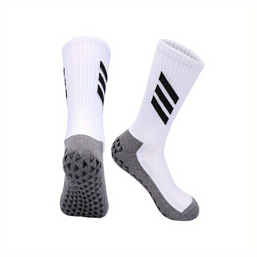 

1 Pair New Football Socks Anti-slip Soft Breathable Thickened Towel Bottom Soccer Sports Socks, Medium Tube Rugby Basketball Yoga Socks