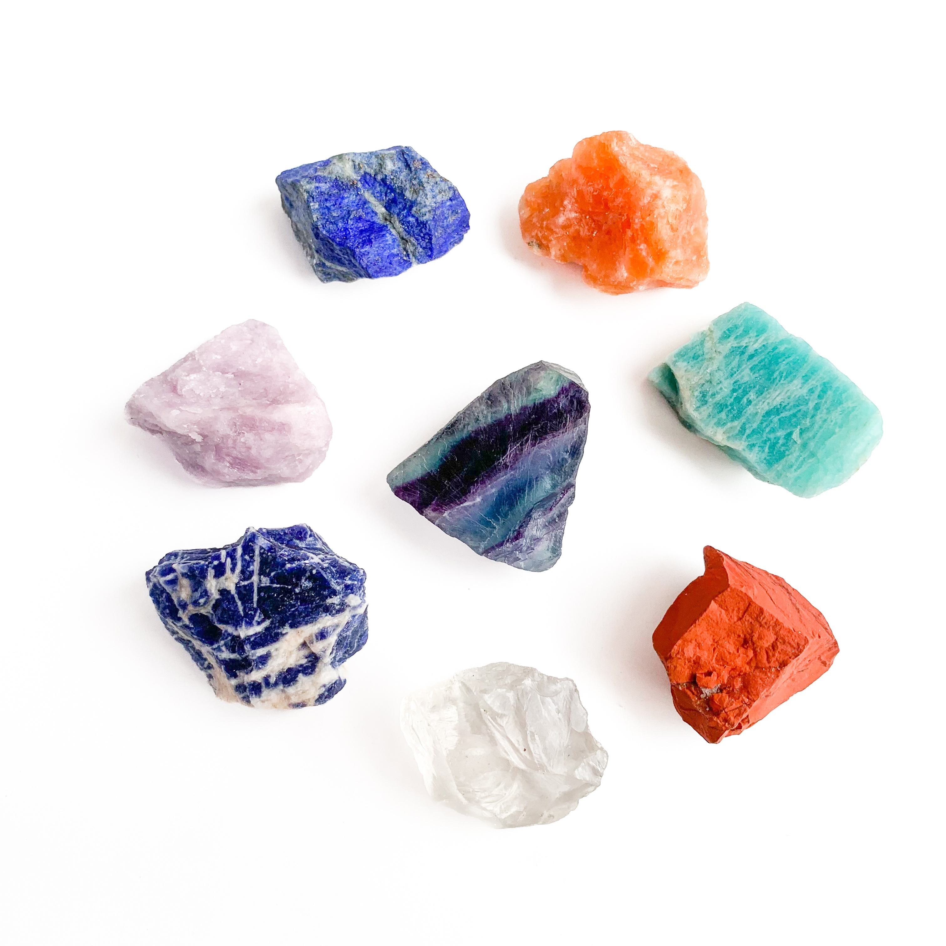 Natural Large Size Crystals And Gemstone Collection Box, Chakra