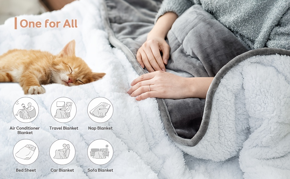 Heavy Blanket Cat Weighted Blanket Grey Weighted Blanket Calming