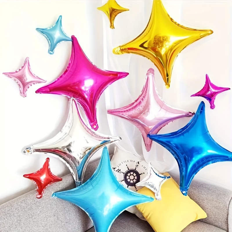 5PCS 10inch Four-pointed Star Foil Balloon Wedding Party