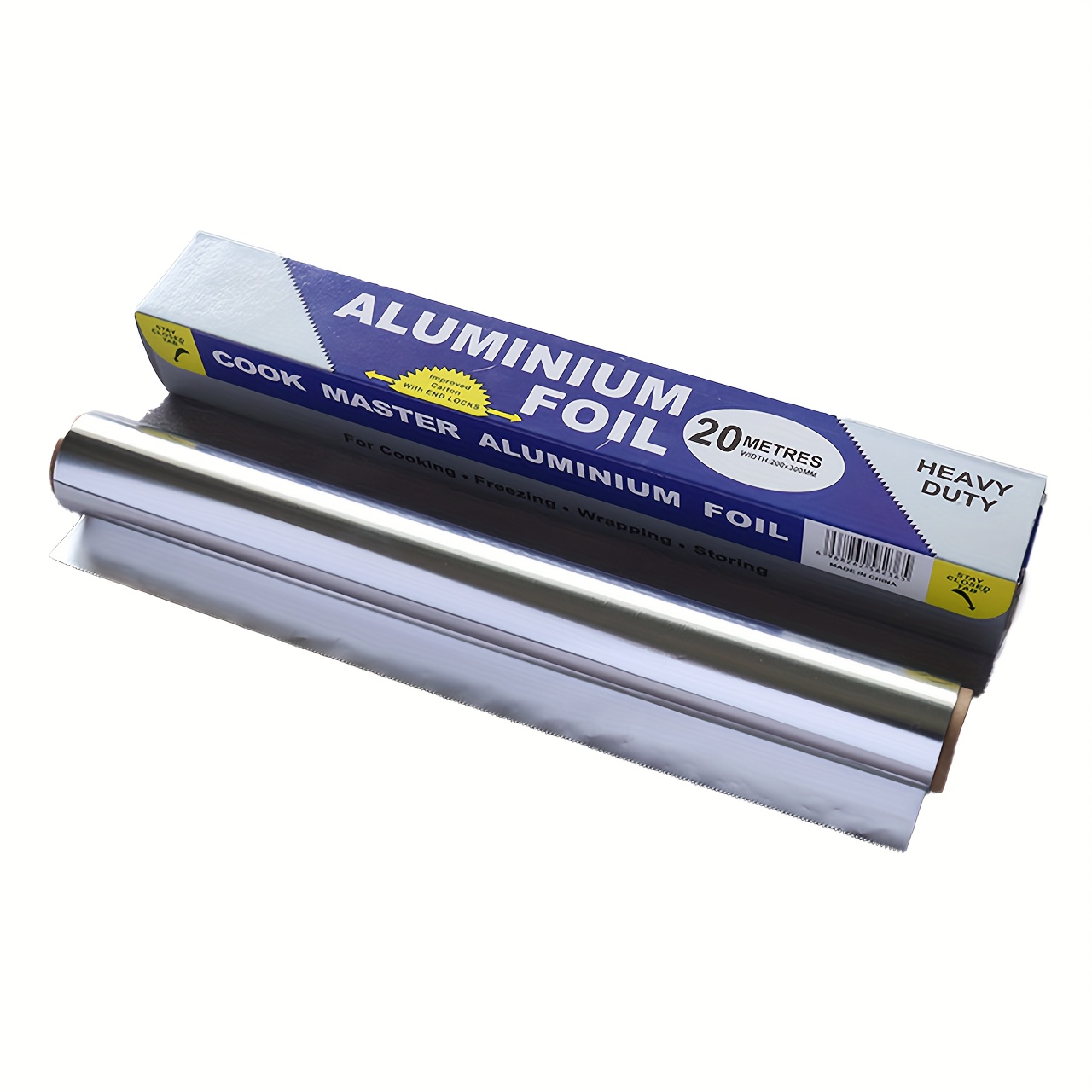 1 Roll 15 Micron Thick 12 Inch Wide Aluminum Foil Roll For BBQ, Catering,  Rotisserie, Roasting, Cooking, 12 X 75 Sq.ft