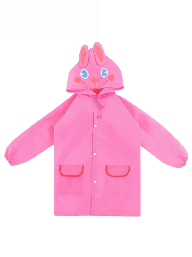 cute cartoon animal raincoat for kids waterproof and stylish ideal for height 90 130 cm details 10