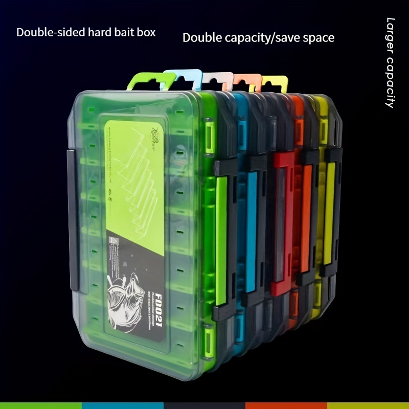 Plastic Double Sided Lure Storage Box Handheld Fishing - Temu Canada