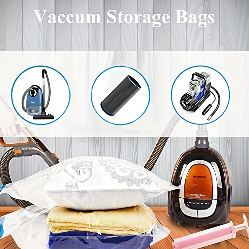 Yeahhome Vacuum Storage Bags Space Saver Sealer Bags With Travel Hand Pump,  Airtight Compression Bags For Clothes, Pillows, Comforters, Blankets,  Bedding, ( Small, Medium, Large, Jumbo) - Temu