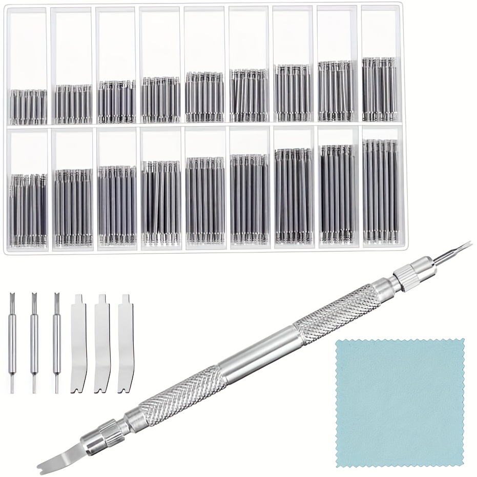 Spring Bar Tool Set, Watch Link Remover Kit Watch Band Tool And 360 Pcs  Watch Strap Link Pins For Watch Repair And Watch Band Removal