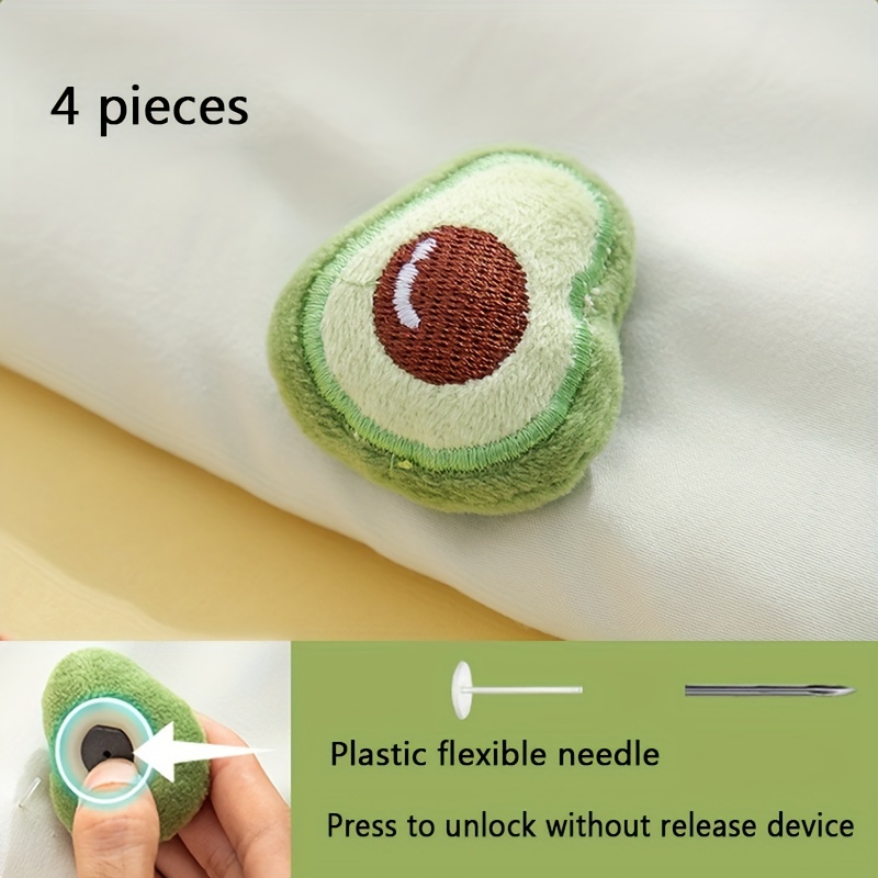 4pcs Bed Sheet Grippers, Anti-slip Clips, No-pin Invisible