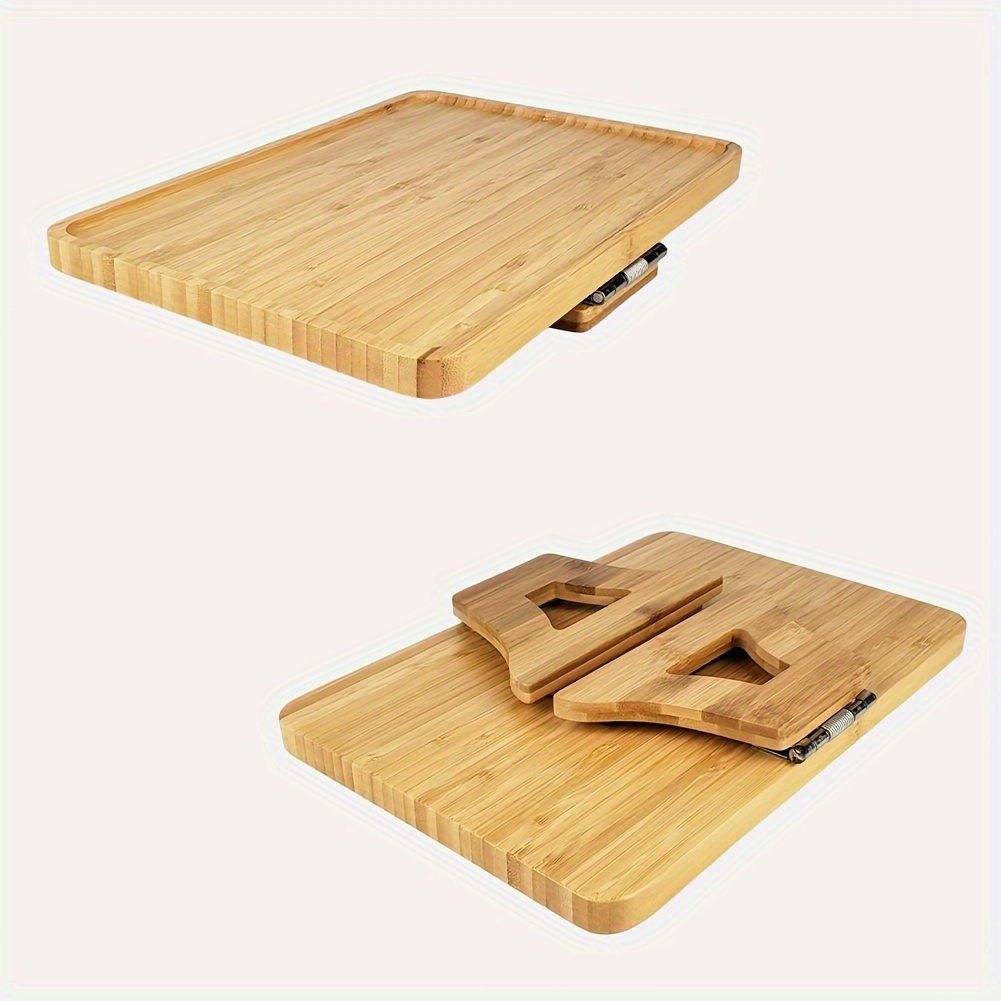 Sofa Tray Table Storage Bamboo Tray Sofa with Leg Tray Foldable