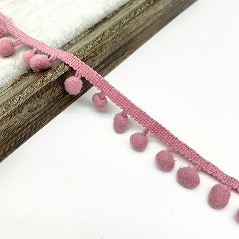 3 Yards Mini Pom Pom Trim Ribbon For Diy Crafts - Temu Japan