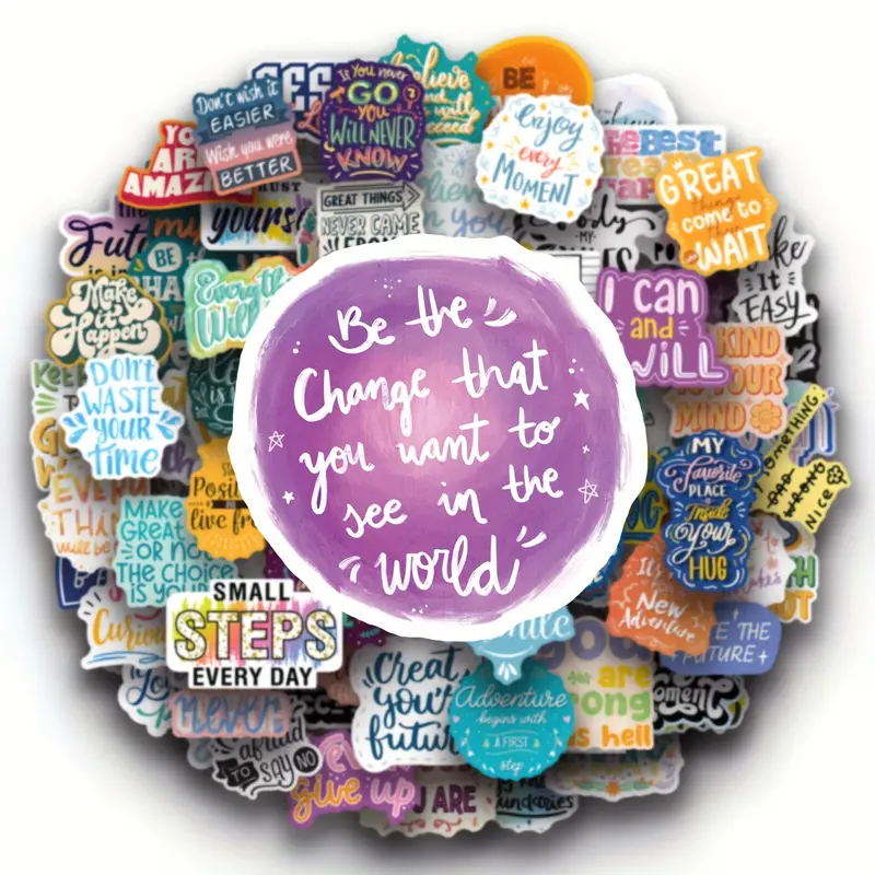 Inspirational Words Stickers Motivational Quote Stickers - Temu