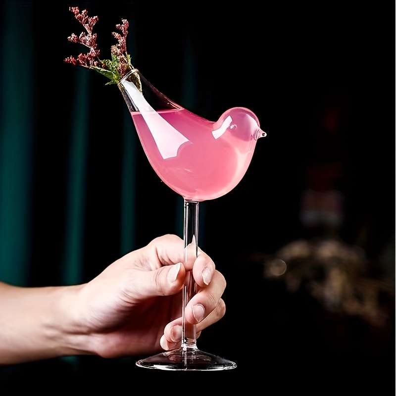 Bird Shaped Cocktail Glass, Clear Wine Glass, Creative Champagne Glasses,  Drinking Cups, For Bar, Pub, Club, Restaurant, Home Use, Summer Drinkware  Accessories, Home Kitchen Items - Temu