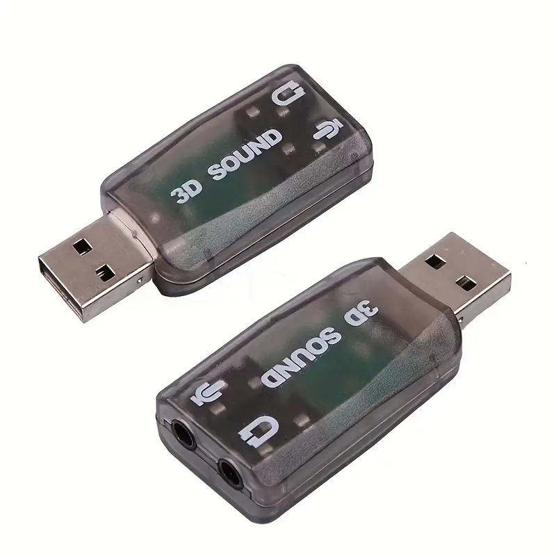 1pc USB Carte Son Externe Casque Convertisseur Ordinateur De
