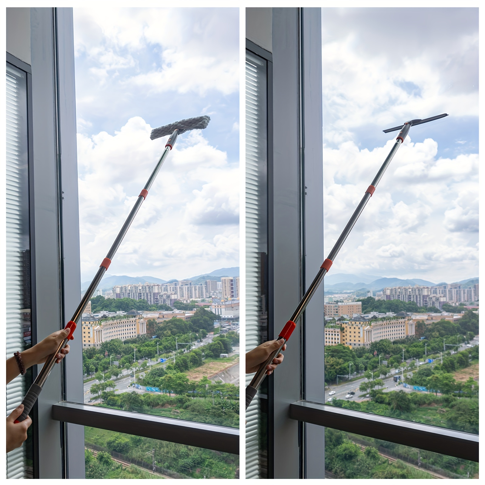 Limpiador para ventanas extensible squegee