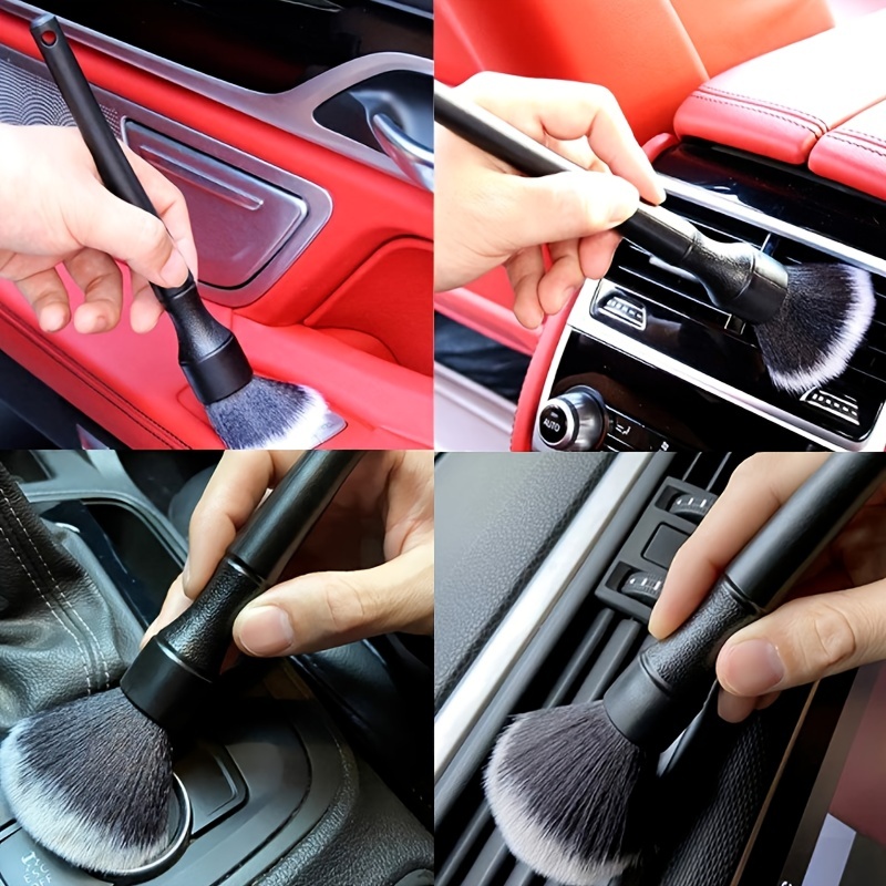1/2 pièces brosse de détail de voiture, accessoires de lavage automatique  outils de nettoyage de voiture Kit de détails de voiture fournitures de  climatiseur intérieur de véhicule - Temu France