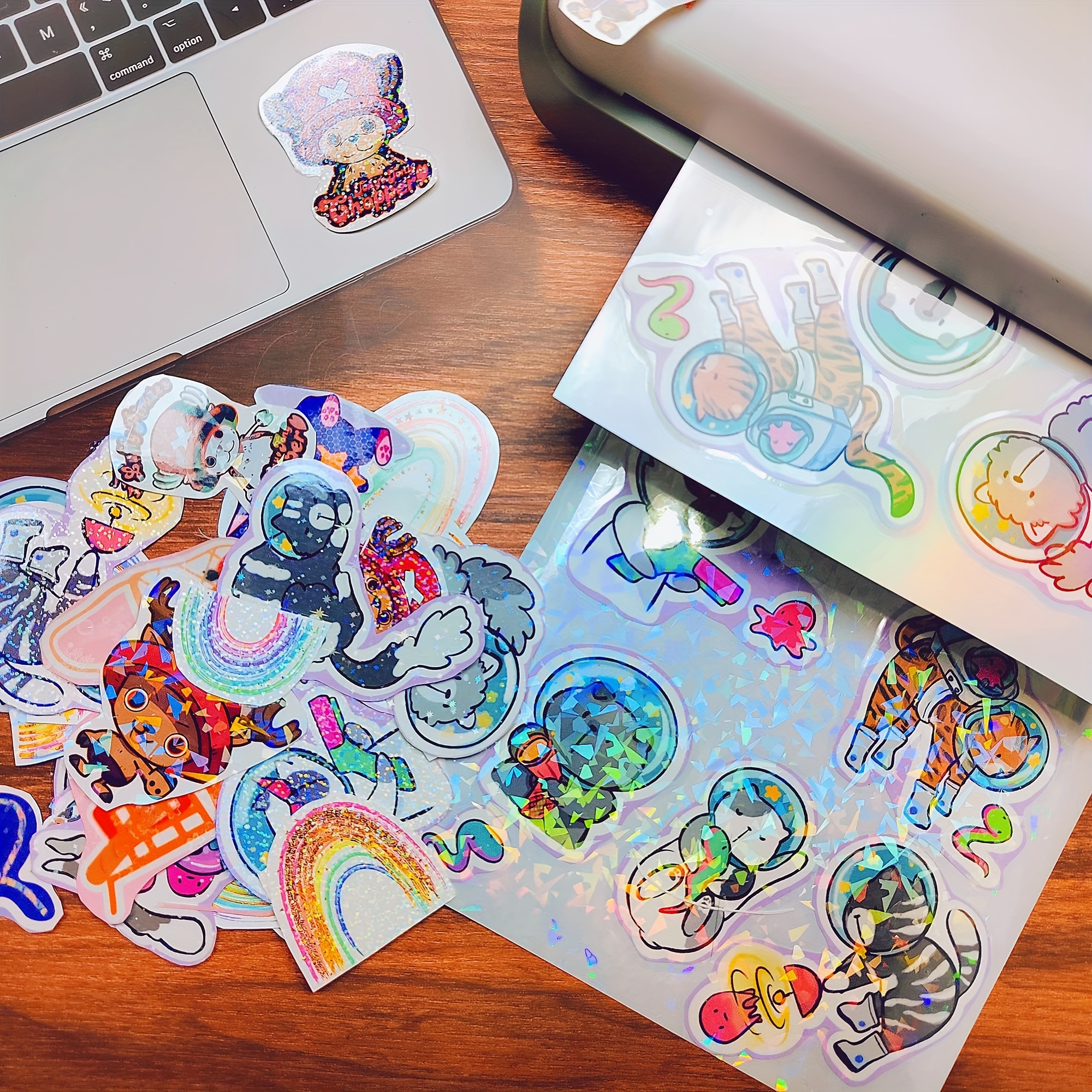 Holographic Sticker Paper For Inkjet Laser Printer Printable - Temu