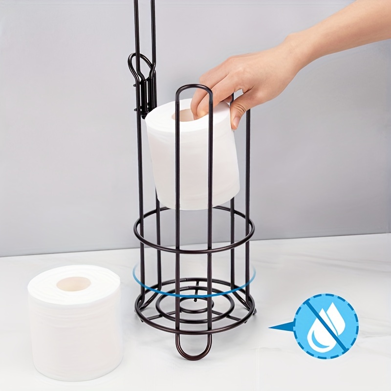 Toilet Paper Holder Stand, Freestanding Tissue Storage Rack