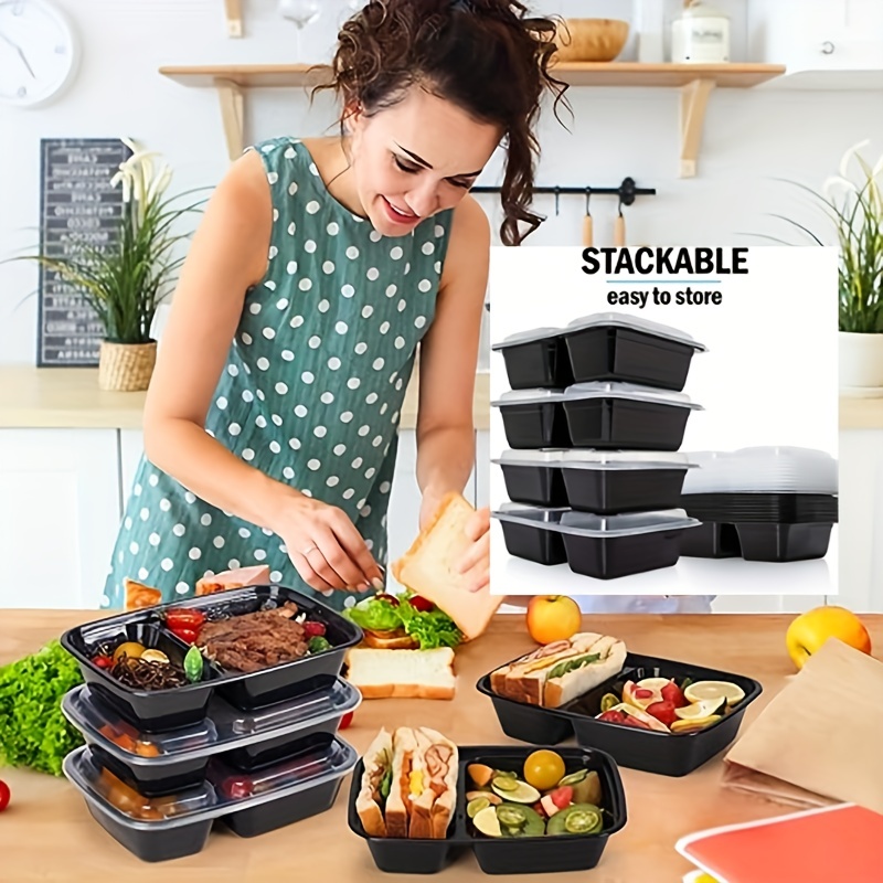 Disposable Lunch Box, Disposable Container With Lid, Food