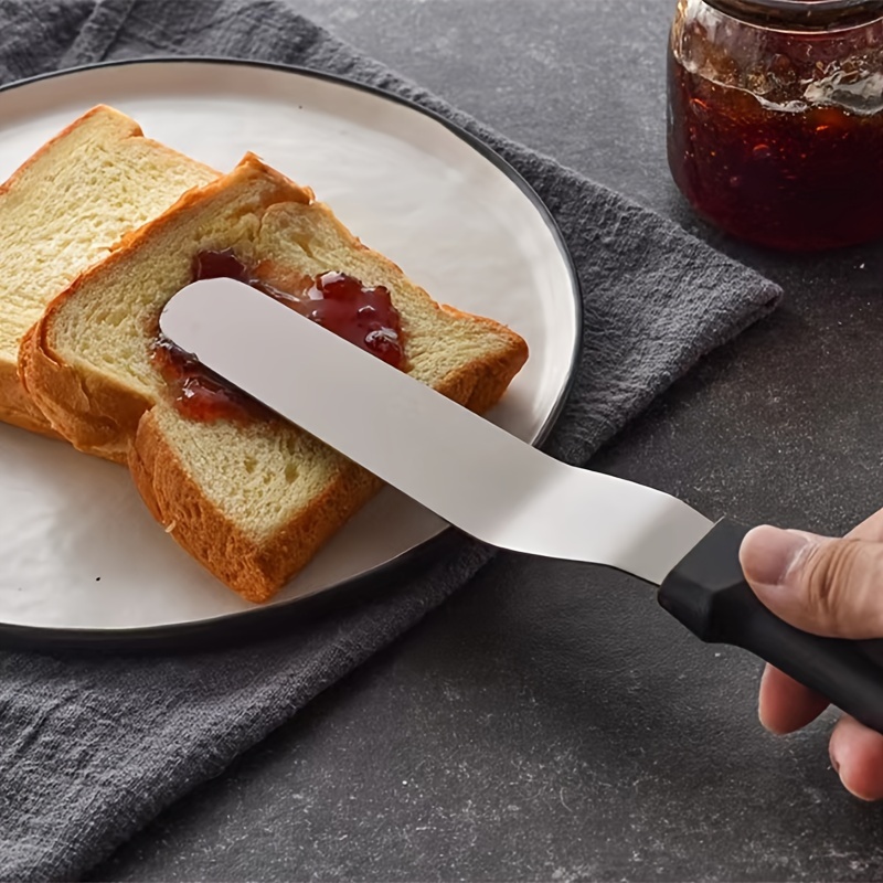 Angled Frosting Spatula Knife Stainless Steel Plastic Handle