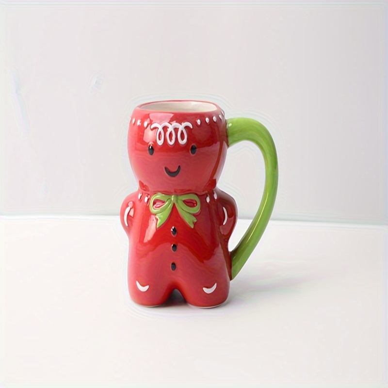 Cute Gingerbread Man Coffee Mug Ceramic Coffee Cups - Temu