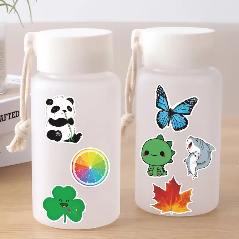 Stickers For Water Bottles Cute Vinyl Aesthetic Waterproof - Temu