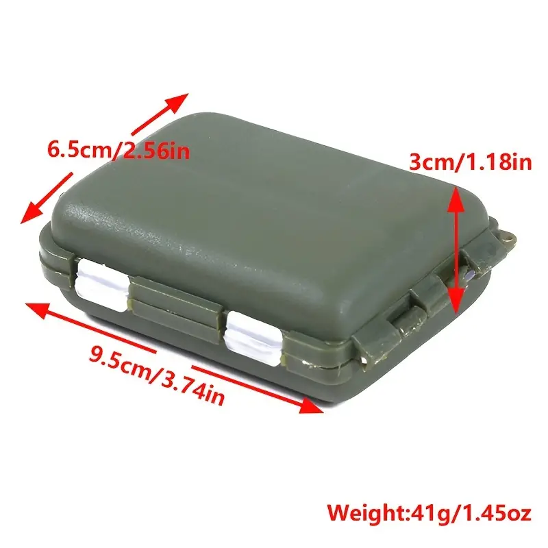 Waterproof Mini Fishing Tackle Box 10 Compartments Hooks - Temu