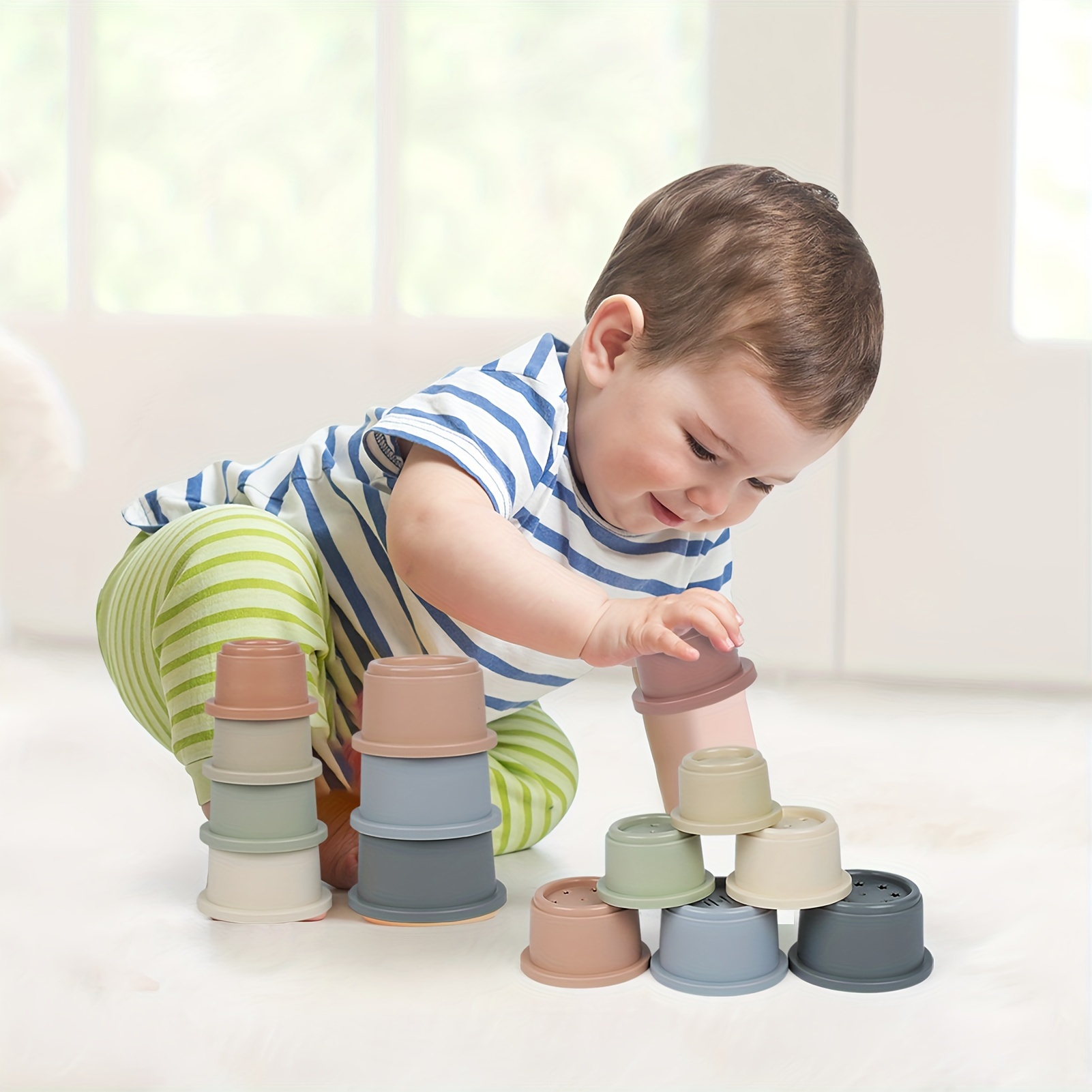 Stacking Cups: A Fun & Engaging Toy For Toddlers 6 Months & Up - Boys &  Girls 1-3 Years Old (random Color) - Temu