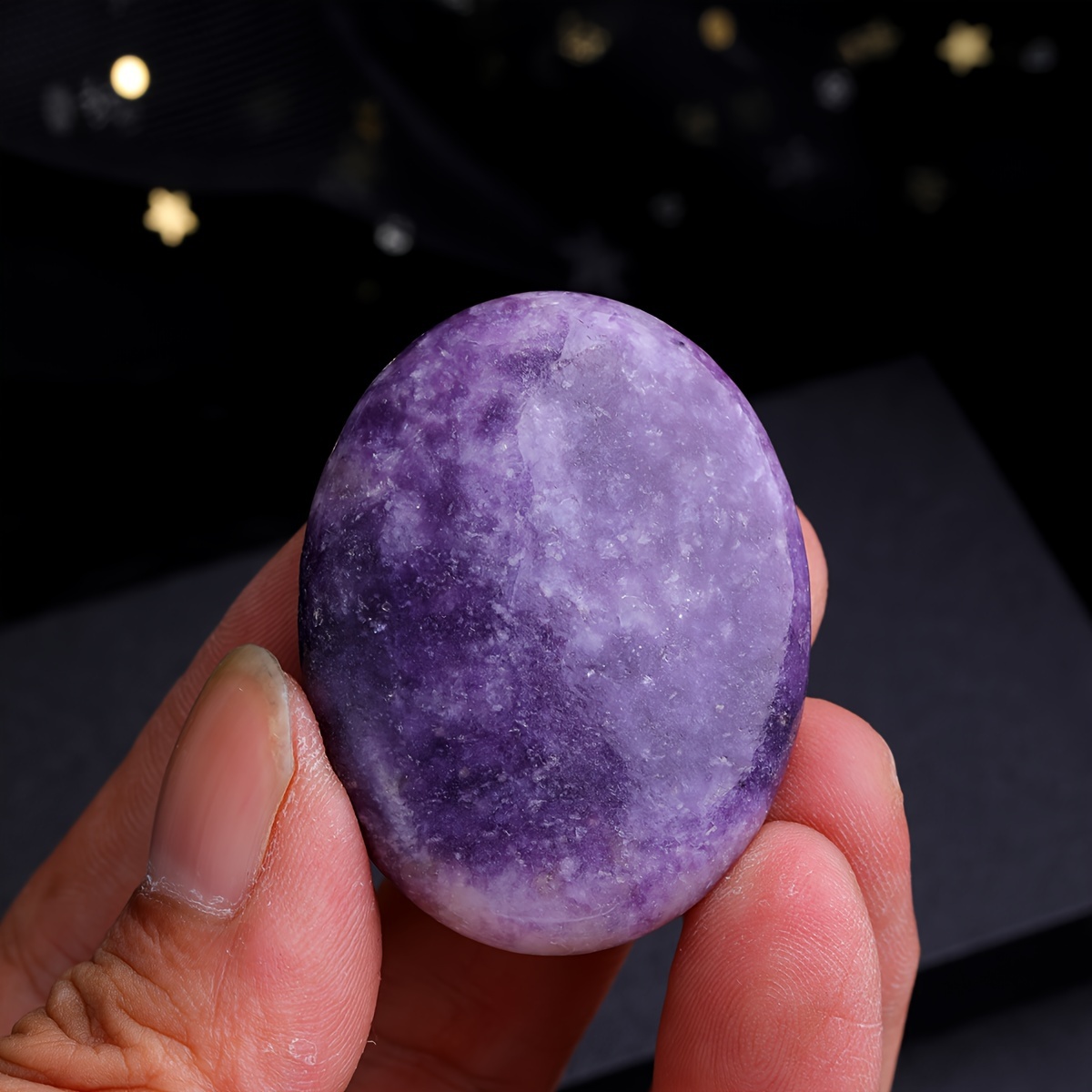 1pcs Natural Purple Cloud Mother Stone Obsidian Crystal Quartz