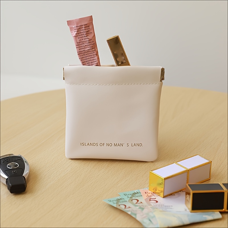 Mini Portable Lipstick Bag With Mirror minimalism - Temu