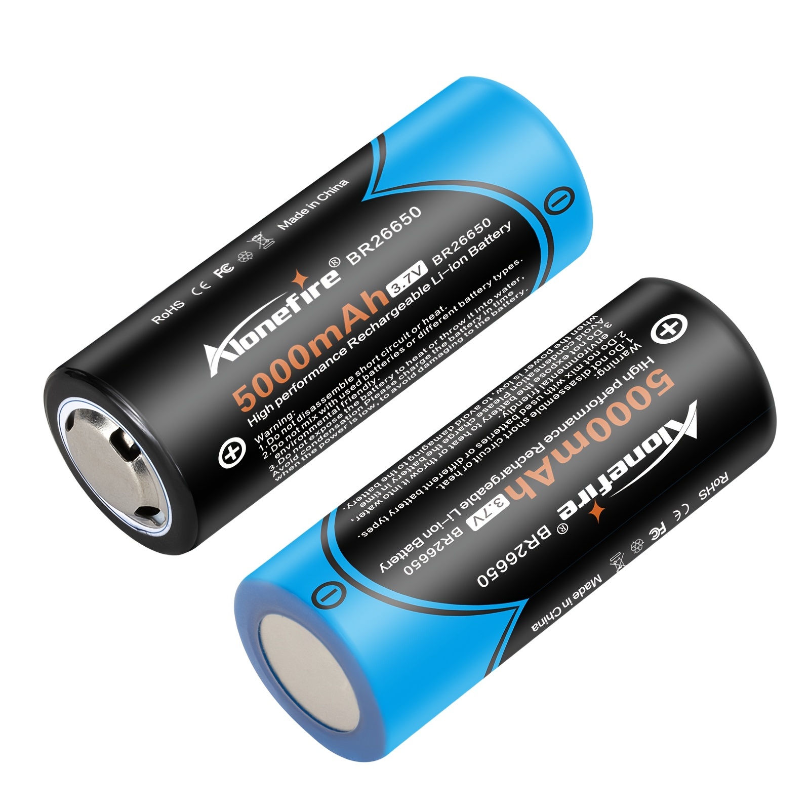 Une Batterie Rechargeable Au Lithium-ion De 3,7 Volts, 4800mah 5000mah  6800mah 9900mah, 18650 26650 32650, Puissante Pour Les Batteries De Lampe  De Poche, Mode en ligne