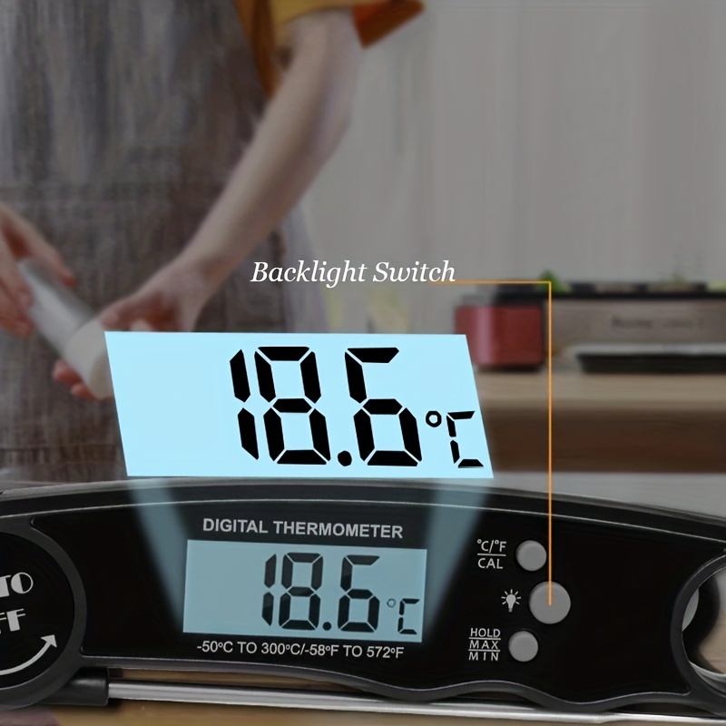 Waterproof Digital Instant Read Meat Thermometer Folding Probe