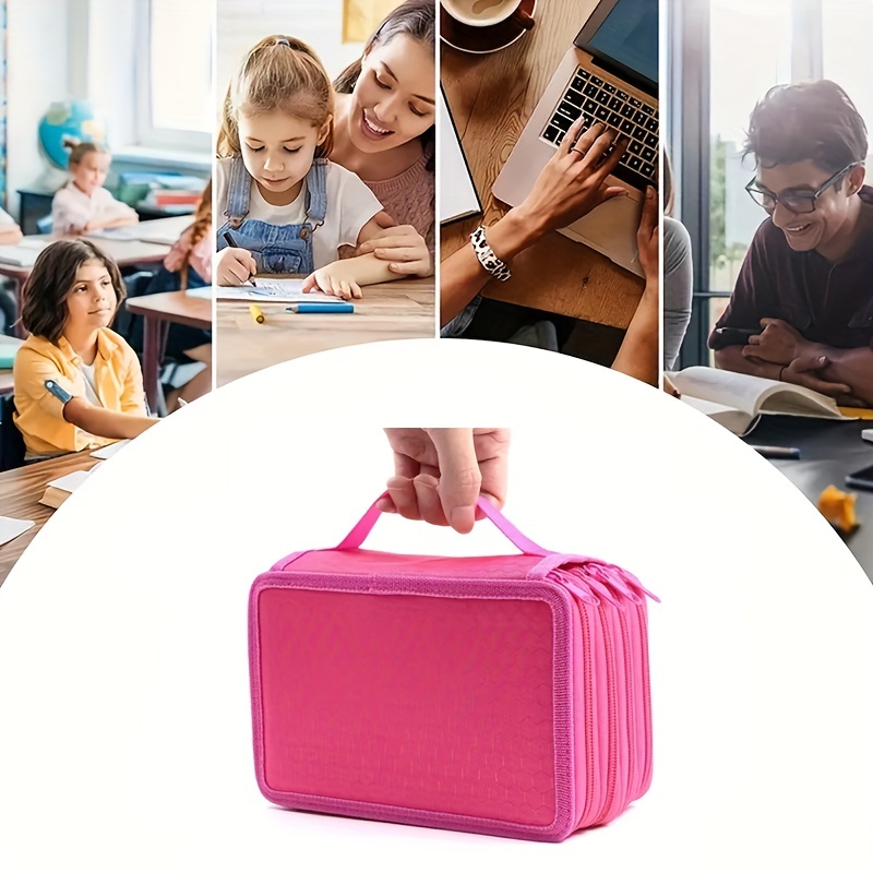 Portable Pencil Pouch 72 Compartments Pencil Organiser - Temu