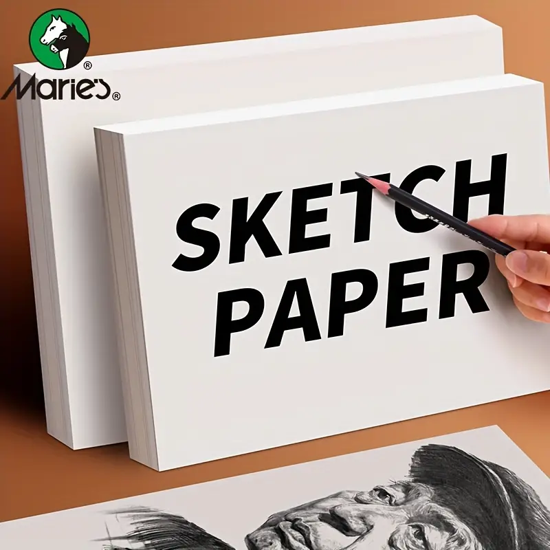 Marie's Art Sketch Paper(8k/10.4x14.7in,155gsm) 20 Sheets/pack, Thick  Drawing Painting Writing Paper For Beginners Artists Students Adults