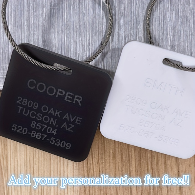 Personalized Name Tags, Square Shape Tags, Customized Luggage Tags With  Metal Loop, Backpack Tags Suitcase Tags,personalized Luggage Tag,engraved  Travel Gift Tag,wedding Bridesmaid Gift Tags - Temu
