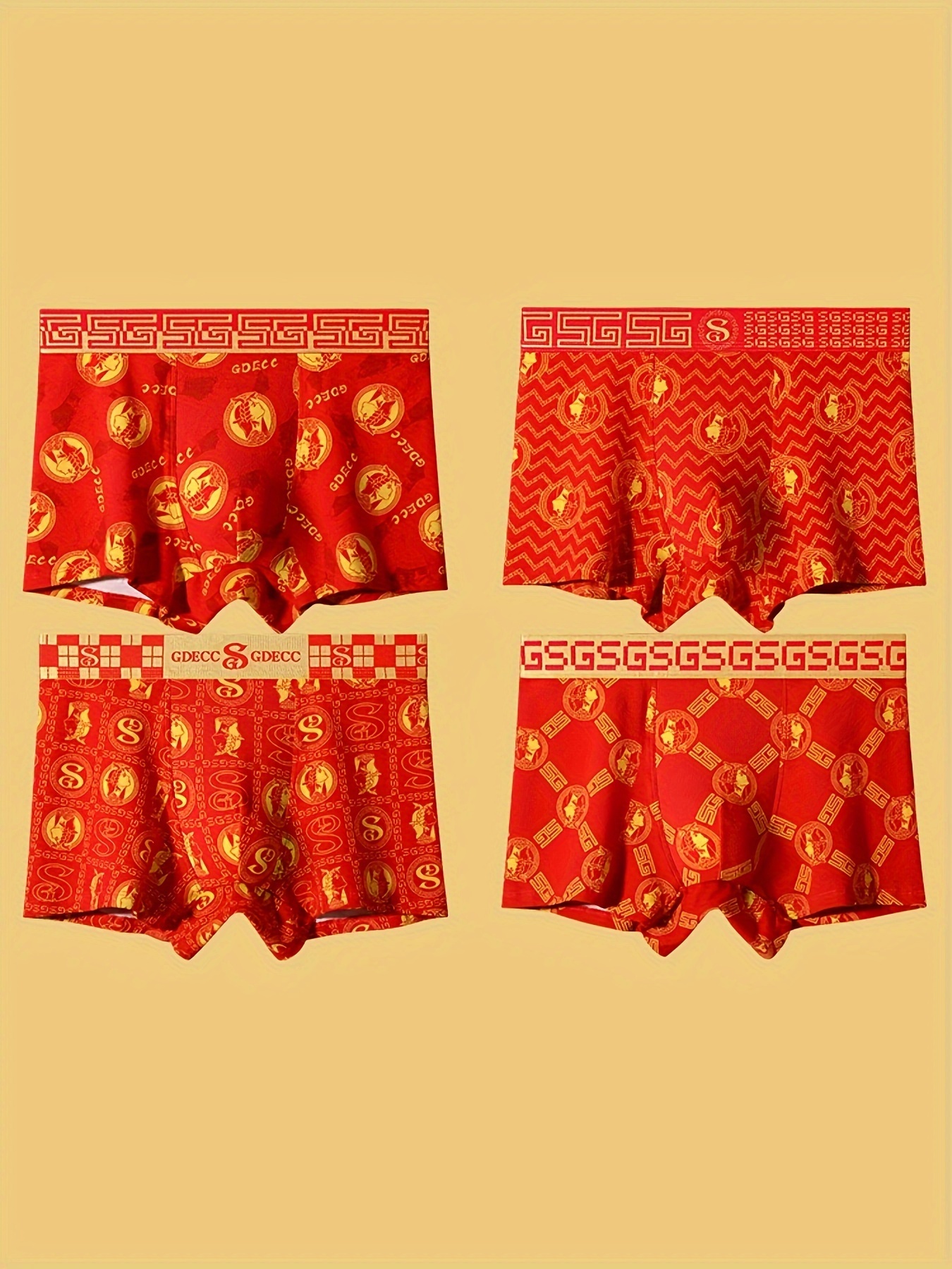 Gift Box Chinese New Year Men's Fashion Cotton Breathable - Temu