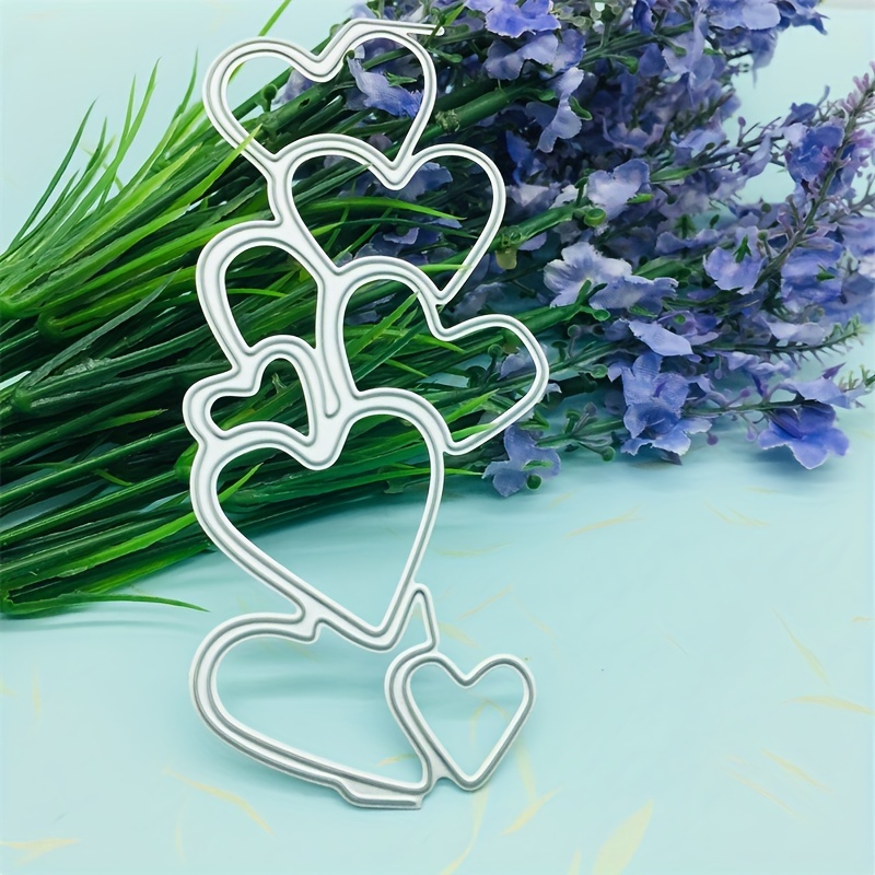 Three-Layer Hollow Lace Heart Shape Carbon Steel Cutting Dies DIY  Scrapbooking die cuts for Card Making on Clearance Prime