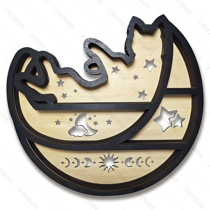 Laser Cut Crescent Moon Wooden Moon Crescent Moon Wood Cut Out