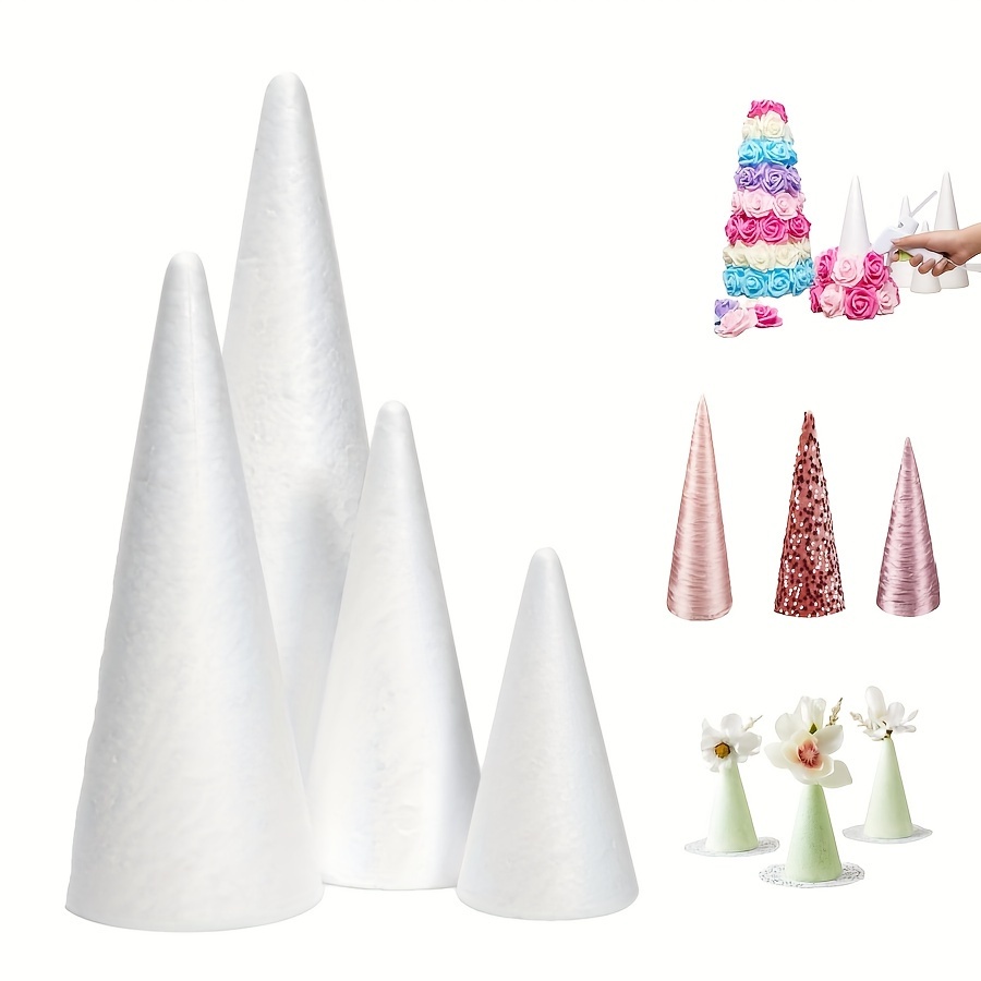 Foam Tree Cone For Diy Arts And Crafts Projects Festival - Temu