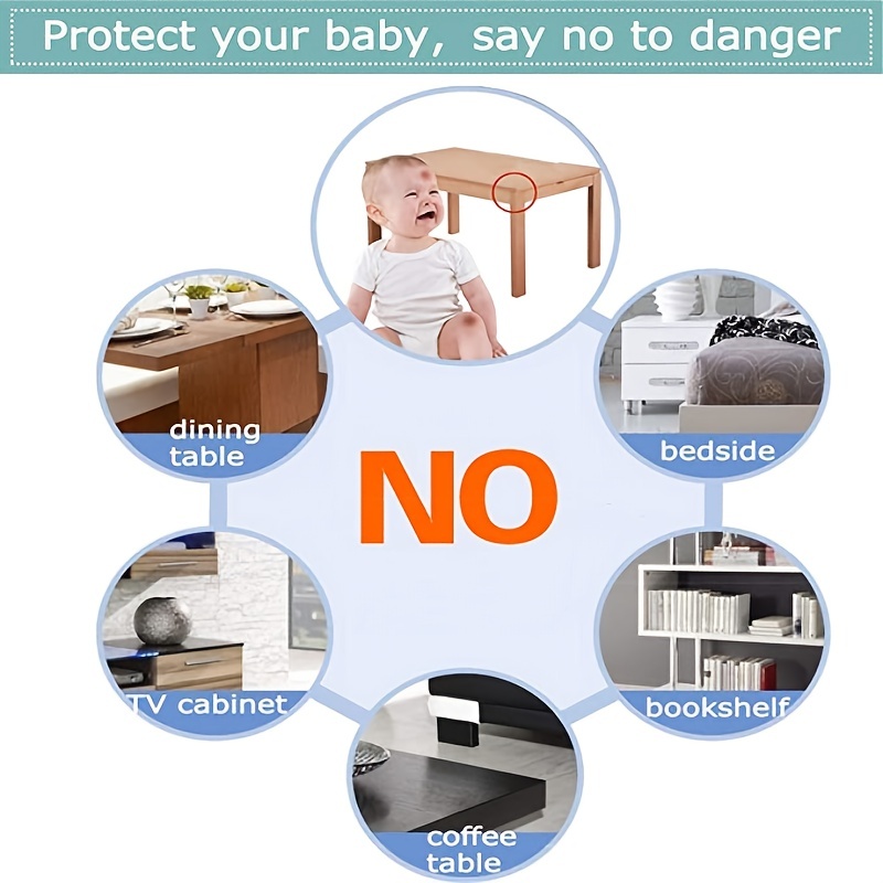 Corner Guards Clear Corner Protectors High Resistant Adhesive Best Baby  Proof Guards Stop Child Head Injuries