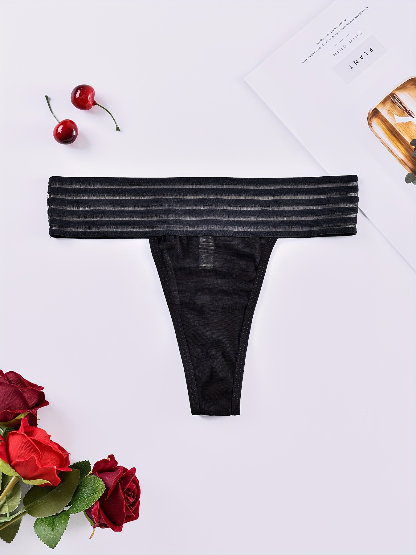 Black Thong Underwear - Temu