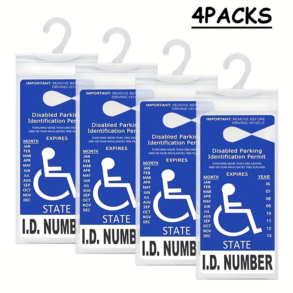 2pcs Handicap Parking Placard Holder Ultra Transparent Disabled Parking  Permit Placard Protective Holder Cover With Large Hanger, Don't Miss These  Great Deals