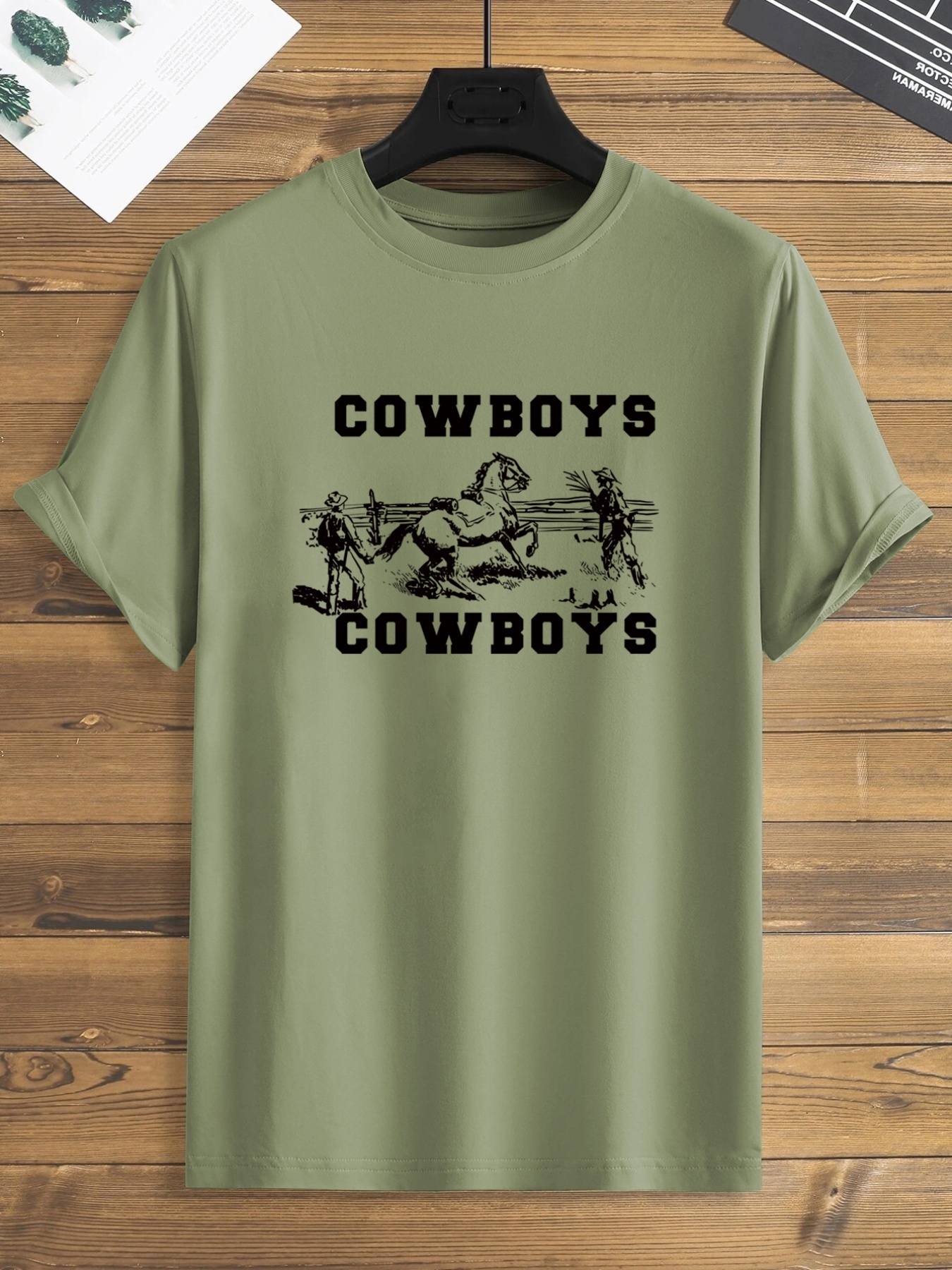 Mens Casual Cowboys Slightly Stretch Short Sleeves Crew Neck T Shirt Male  Plus Size Clothes For Summer, Free Shipping, Free Returns