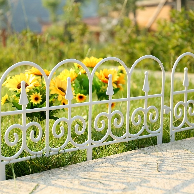 Cercas decorativas de jardín para interiores y exteriores, barrera de  animales de plástico de PVC, cercas decorativas para jardín, valla de  jardín